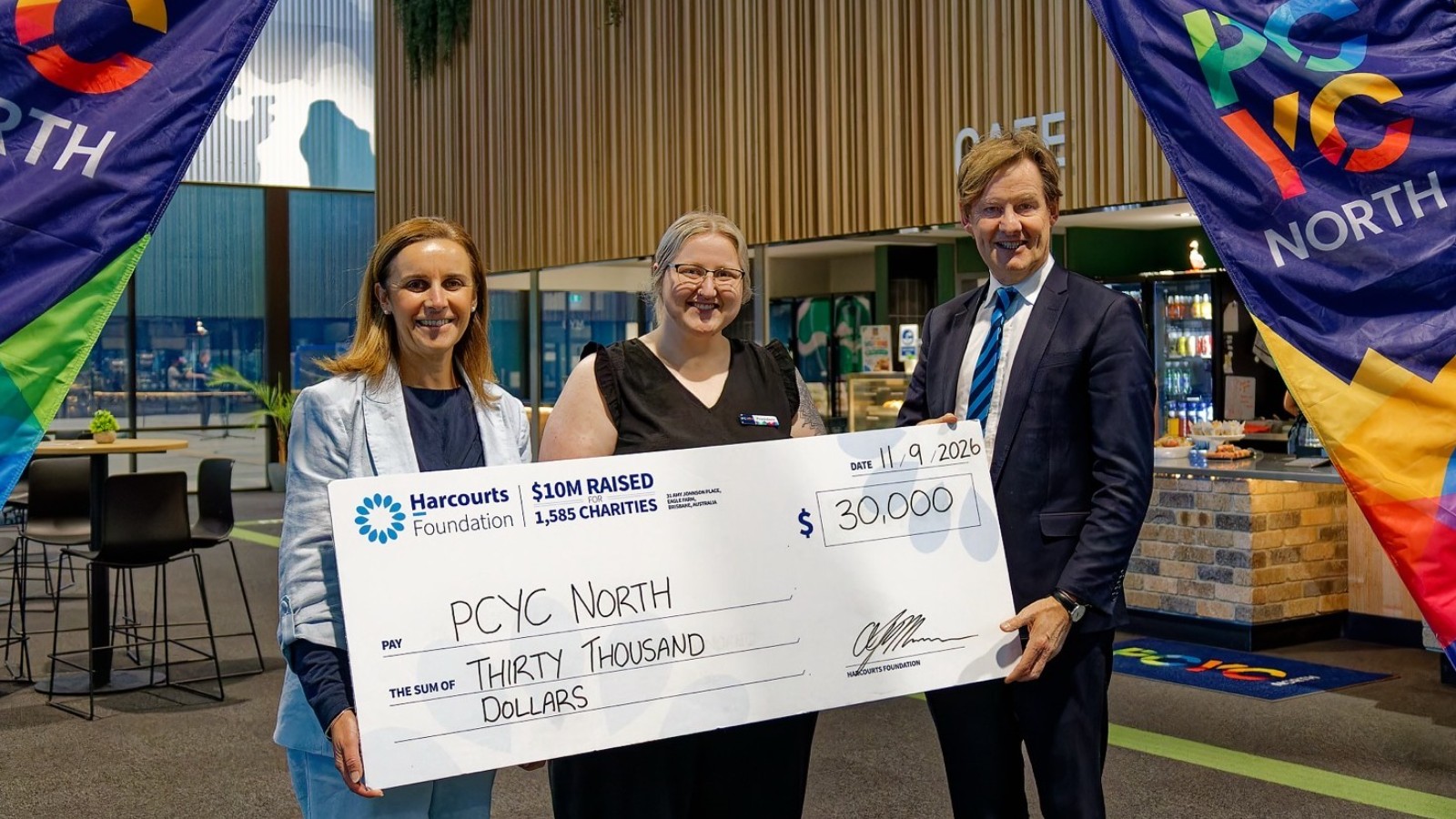 Harcourts Foundation Awards $30,000 Grant to PCYC North