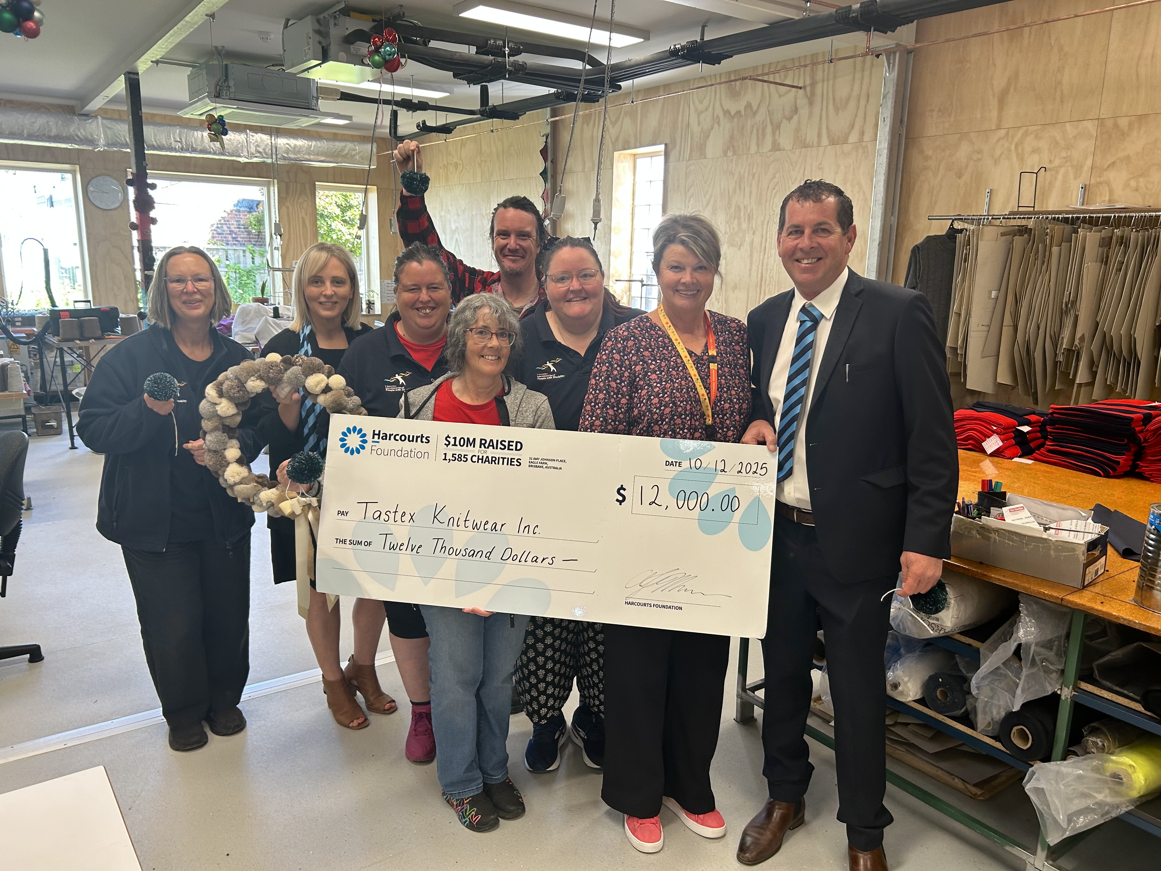 New Machine Spins Success: Harcourts Foundation Grant Helps Tas Textiles Expand Horizons
