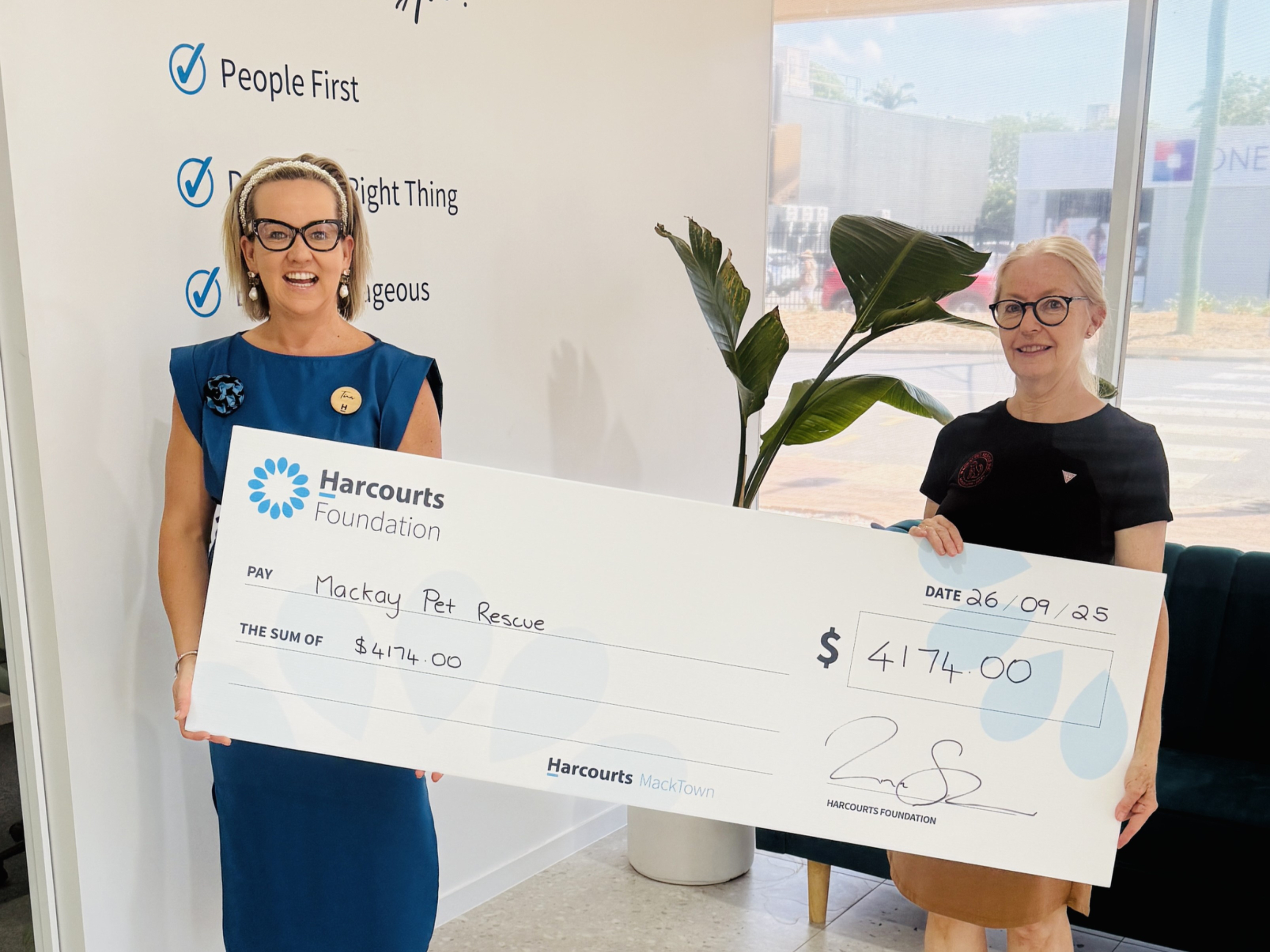 Harcourts MackTown and The Harcourts Foundation Paw-tner Up with Mackay Pet Rescue