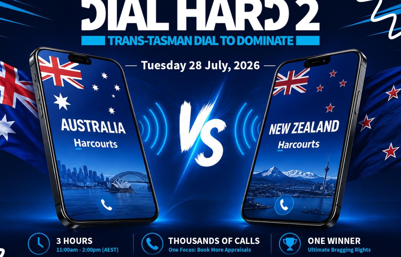 Trans-Tasman Showdown Set for DIAL HARD 2 as Australia Takes on New Zealand