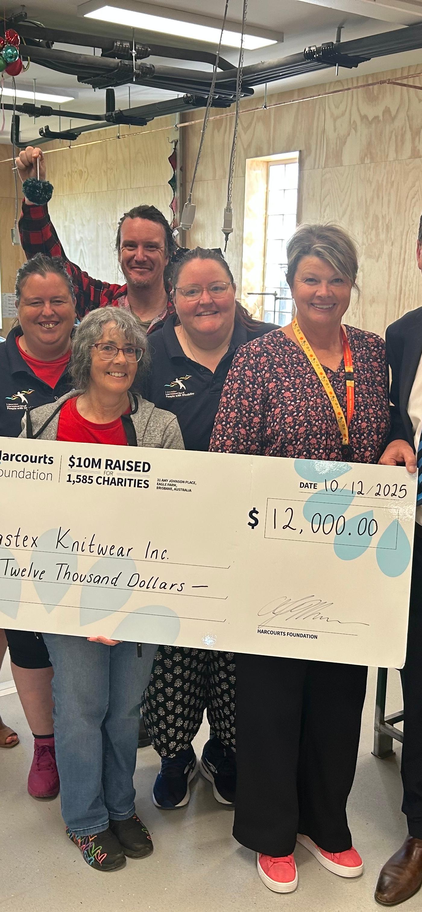New Machine Spins Success: Harcourts Foundation Grant Helps Tas Textiles Expand Horizons