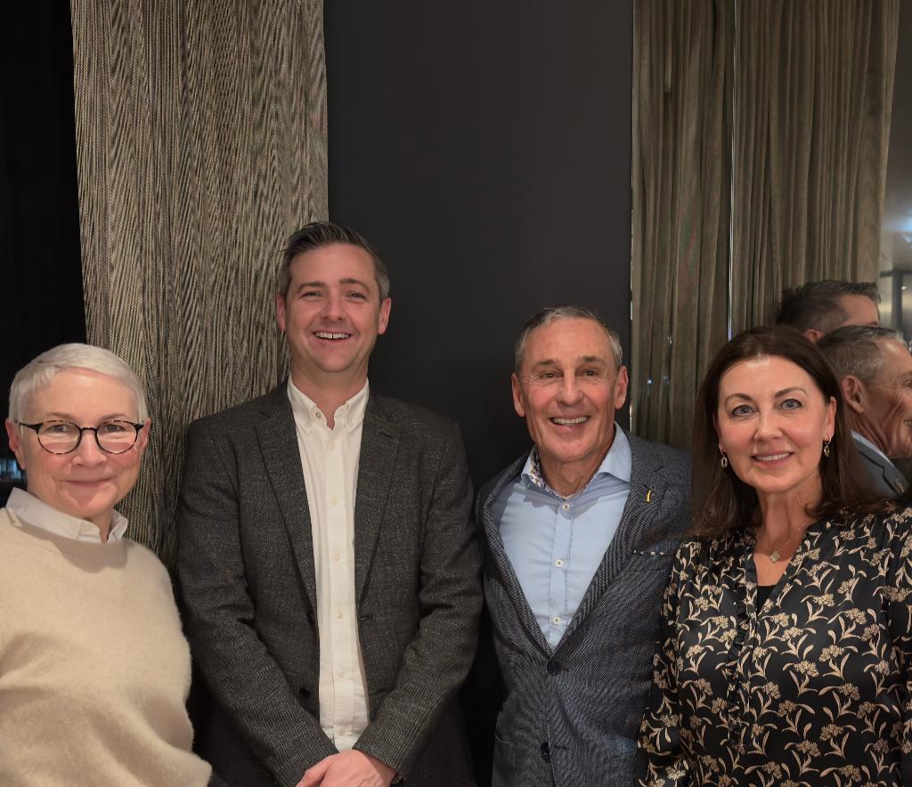 Left to Right: Mindy Powell-Hodges (Global Head of Membership), Rhett Dallwitz (General Manager – Agent Services, Aussie), Paul Davies (CEO & Founder, ONE AGENCY), and Annie Davies (Co-Founder, ONE AGENCY)