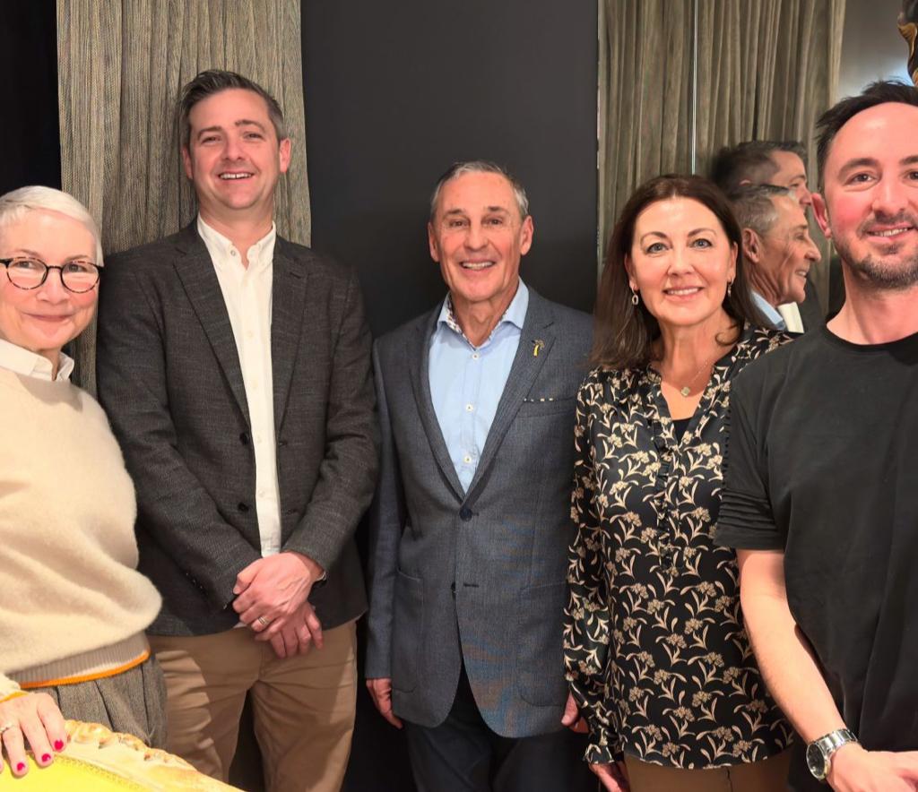From L-R (Global Head of Membership - Mindy Powell- Hodges, Aussie Home General Manager - Rhett Dallwitz, Founder & ONE AGENCY CEO - Paul Davies, Co Founder of ONE AGENCY Annie Davies & Bespoke Media CEO, Nic Fren
