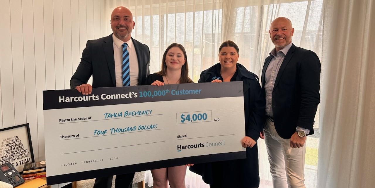 Harcourts Connect Celebrates Milestone 100,000th Customer With Special Surprise